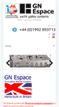 Mobile Screenshot of gn-espace.com